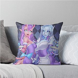 Maid Velandria and Maids Nyz'shira Throw Pillow