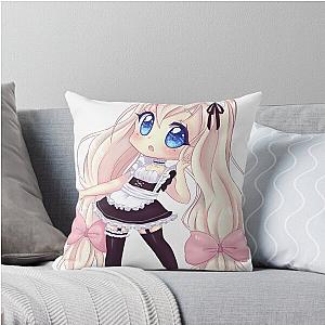 Maid Chibi Throw Pillow