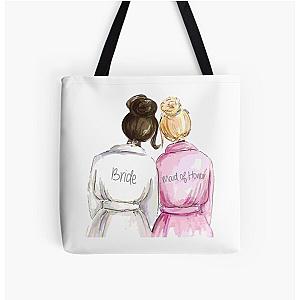 Wedding Gifts Bridal Shower Gifts for Her, Bride, Maid of Honor, Best Friend or Sister - All Over Print Tote Bag