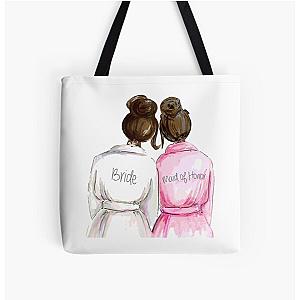 Maid of Honor Gift Proposal - Best Wedding Gift for Bride - Bridal Shower Gift for Her - All Over Print Tote Bag for Maid of Honor