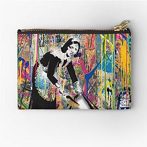 Colorful Spray Paint Stencil Pop Art Banksy Zipper Pouch