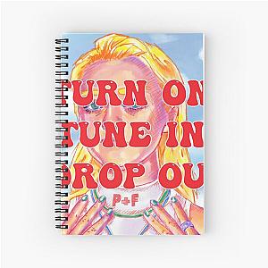 Hippie T-Shirt Maisie Williams Turn On Tune Out Spiral Notebook