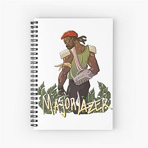 Major Lazer original design without background Spiral Notebook