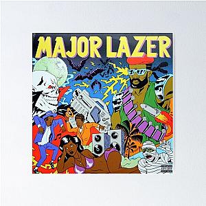 Major Lazer - Guns Don't Kill People... Lazers Do album 2009 Poster