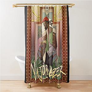 Major lazer major laser illustration Shower Curtain