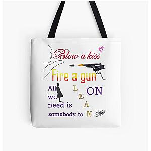 Major Lazer Lean On Lyric Quote  All Over Print Tote Bag