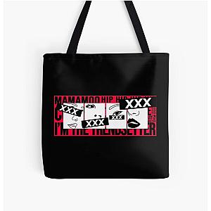 Mamamoo Bags - KPOP MAMAMOO Hip Reality in Black All Over Print Tote Bag RB0508