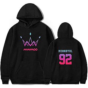 Mamamoo Hoodies - Logo Moonbyul Member Name Pullover Hoodie