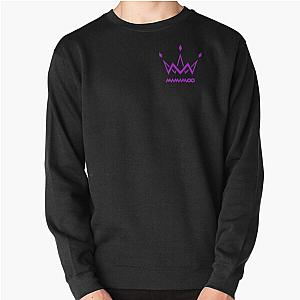 Mamamoo Sweatshirts - Kpop Mamamoo Purple Logo Pullover Sweatshirt RB0508