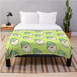 Mamamoo Blanket - Mamamoo Design Radish with Mustache Throw Blanket RB0508