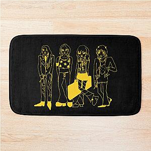 Yellow maneskin Bath Mat