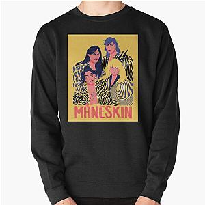 Maneskin Poster Long . Pullover Sweatshirt