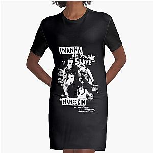 MANESKIN I WANNA BE YOUR SLAVE Graphic T-Shirt Dress