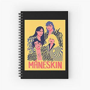 Maneskin Poster Long . Spiral Notebook