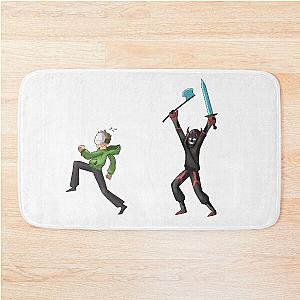 Minecraft Manhunt Dream Bath Mat