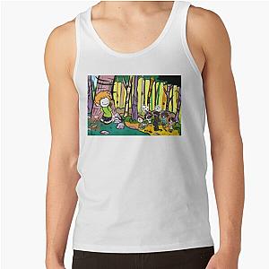 Manhunt Calvin Hobbes Tank Top
