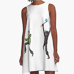 Minecraft Manhunt Dream Halo A-Line Dress