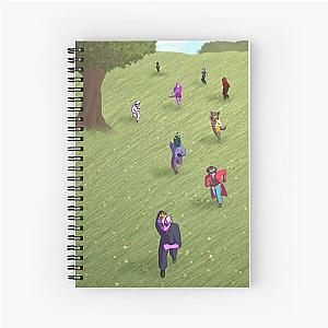 Baablu Minecraft Manhunt Versus 8 Hunters Spiral Notebook