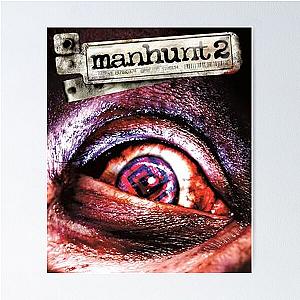 Manhunt 2 Eye Horror Mask Disturbing Game Inspired Design Poster