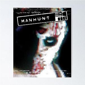 Manhunt Retro VHS Psycho Tee - Horror Game Style Poster