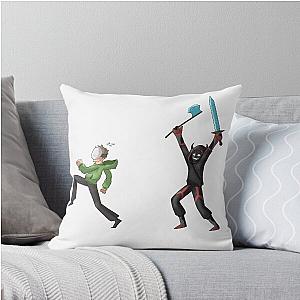 Minecraft Manhunt Dream Throw Pillow