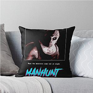 Manhunt Vhs Movie Cover Throw Pillow