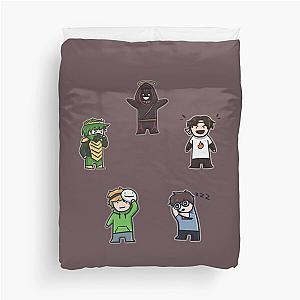 Tiny Manhunt duvet cover