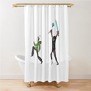 Minecraft Manhunt Dream Bad Boy Shower Curtain
