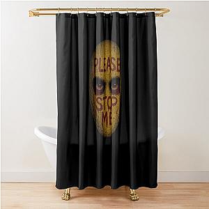 Please Stop Me Disturbing Mask Art Inspired by Manhunt Game Horror Shower Curtain