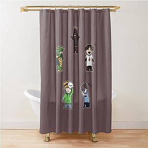 Tiny Manhunt Shower Curtain