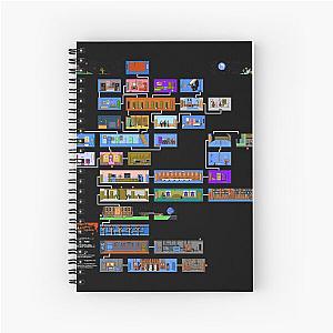 maniac mansion levels Spiral Notebook