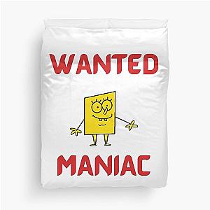 Wanted Maniac SpongeBob Duvet Cover