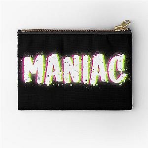 Maniac White Zipper Pouch