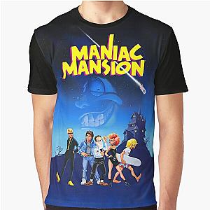 Day of the Tentacle Maniac Mansion High Contrast Graphic T-Shirt