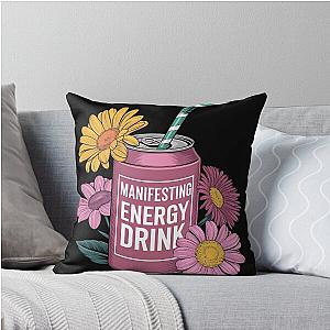 Manifesting Energy Drink Manifest Throw Pillow