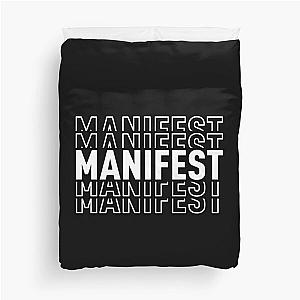 Manifest Black Duvet Cover