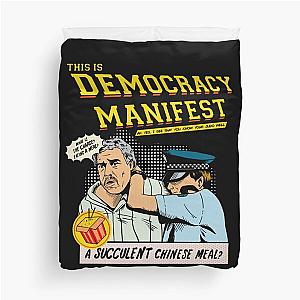 This Is Democracy Manifest Duvet Cover