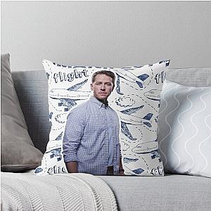 Manifest Ben Stone Poster With Flight And Planes Pattern Background Throw Pillow