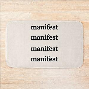 Manifest Artwork sticker tshirts Bath Mat