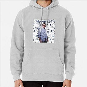 Manifest Ben Stone Poster With Flights Planes Pattern Background Pullover Hoodie