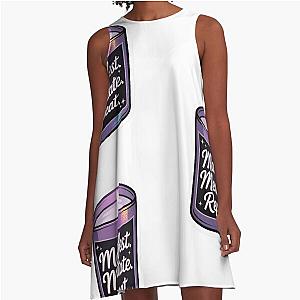 Purple Candle Spiritual Affirmation - Manifest Meditate - Eva Kiseleva A-Line Dress