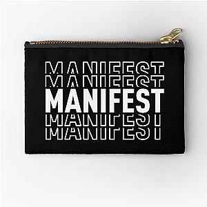 Manifest Black Zipper Pouch