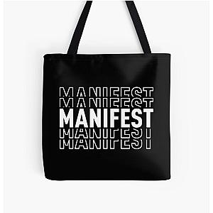 Black Manifest Bag Tote All Print Over