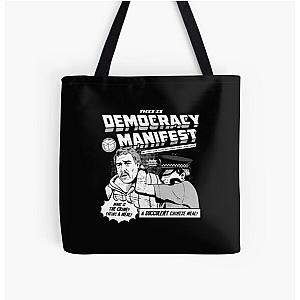 This Is Democracy All Over Print Tote Bag