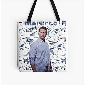 Manifest Ben Stone Poster With Flights and Planes Pattern Background All Over Print Tote Bag