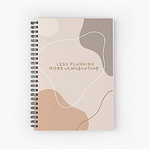 The Tan Aesthetic Journal Spiral Notebook