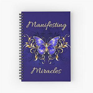 Manifesting Miracles Manifest Law of Attraction 5th Dimension Spiral Notebook