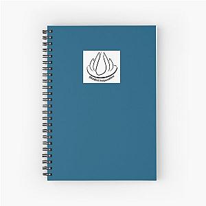 Lotus over Manifest Independence Line drawing Spiral Notebook