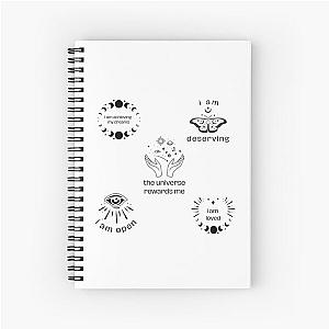 Vision Board Quotes and Manifestations Spiral Notebook