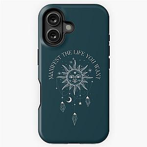 Manifest The Life You Want with Celestial Sun and Crystals iPhone Tough Case